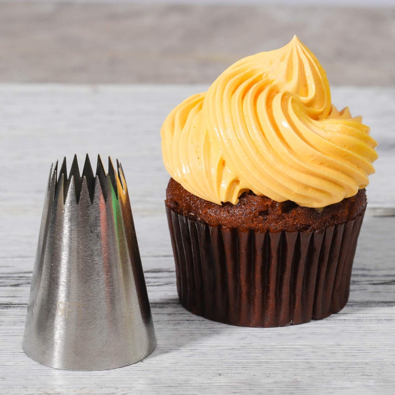 Kayaso Cake Decorating Icing Piping Tip Set  10 X-large Decorating Tips Stainless Steel Plus 20 Disposable Pastry Bags - Image 5